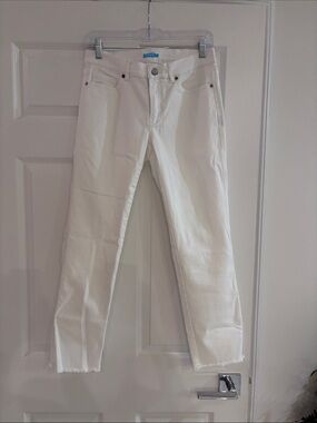 Women's White Cropped Slim Jeans - J McLaughlin